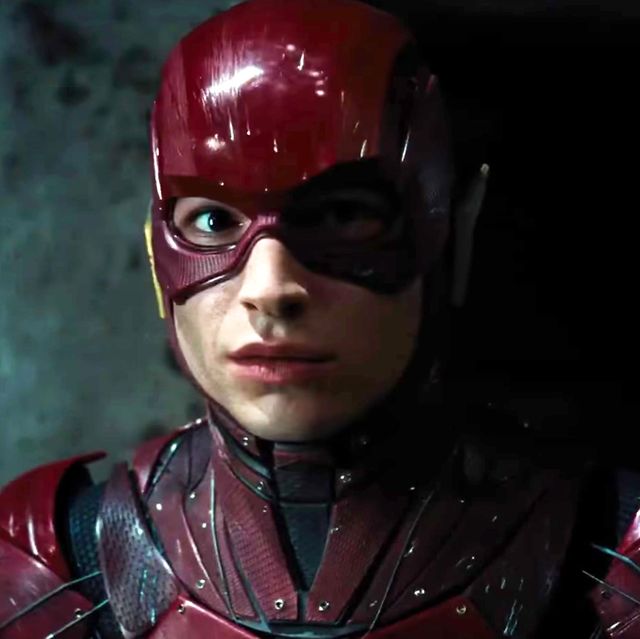 ezra miller as the flash in justice league